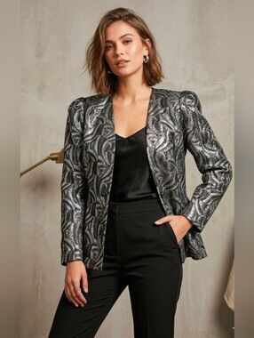 ONE + ONE Vintage Metallic Blazer